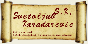 Svetoljub Karadarević vizit kartica